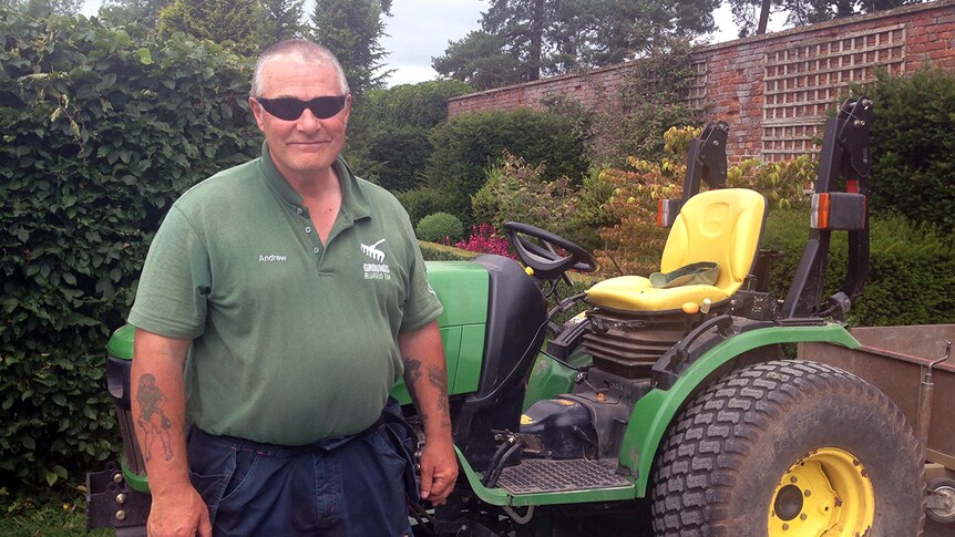 Andrew Dodwell, gardener at  Holme Lacy House, England
