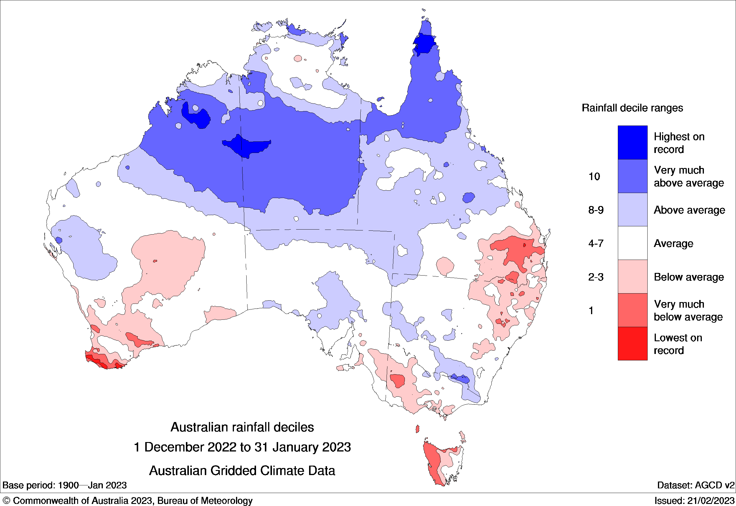 A rainfall map.