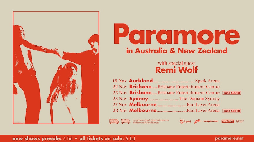 paramore tour 2023 australia