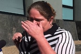 Former Qld Health employee Karma Elms outside the Brisbane Magistrates Court.