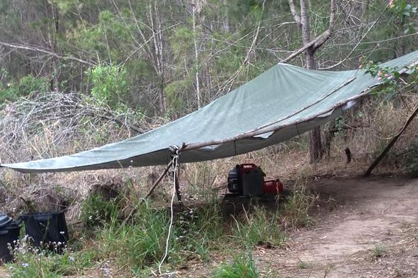 The Queensland campsite used by Bernd Neumann.