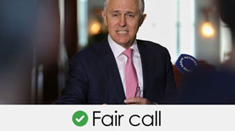 Mr Turnbull's claim is a fair call