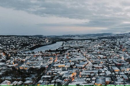 Launceston blanketed in snow