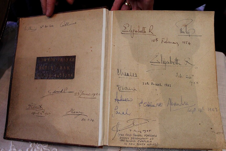 Fleet Bible after being signed