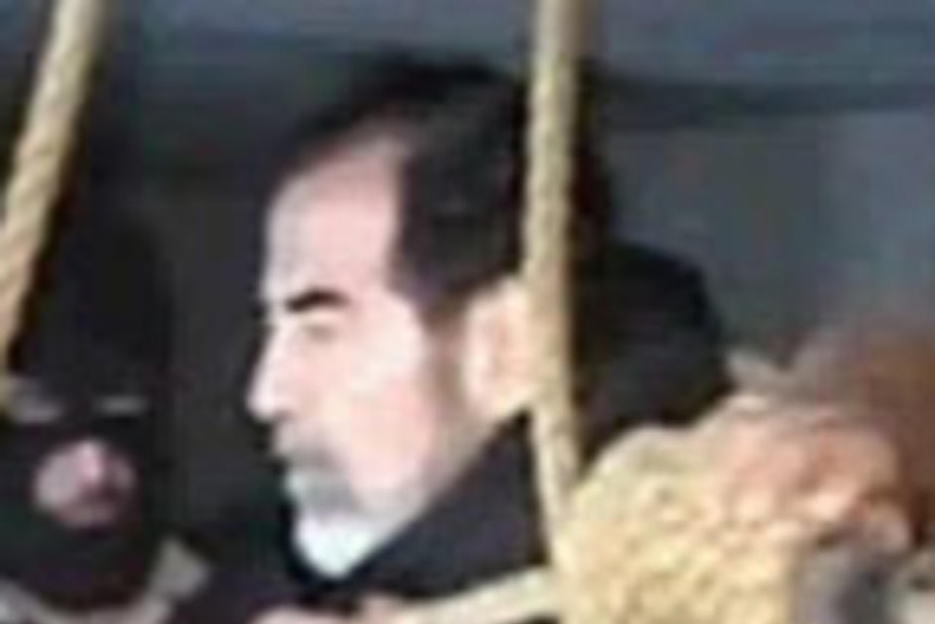 Al Iraqiya television has shown images of Saddam Hussein before his execution in Baghdad.