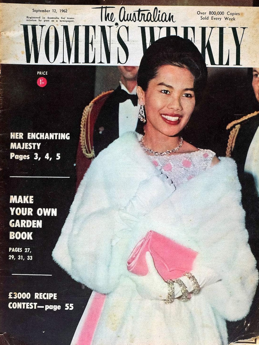 Thai Queen Sirikit on the cover of the Australian Women's Weekly in 1962.