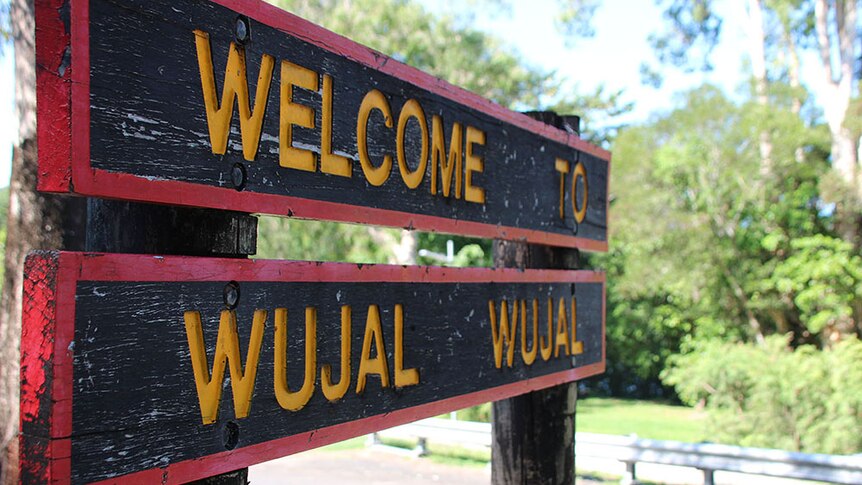 Welcome to Wujal Wujal sign in the Cape York Peninsula community in far north Queensland.