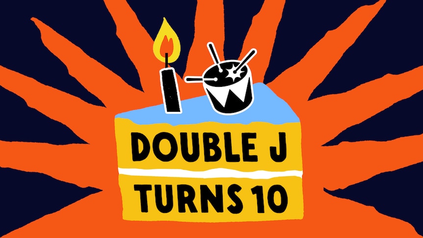 Double J 10th birthday cake logo