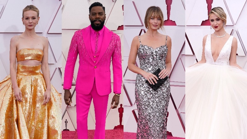 Gold crocs, prawn bags and pink tuxedos: Here's what the stars wore on the Oscars red carpet