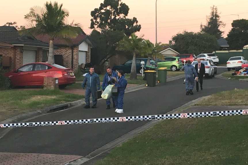 Police are investigating after a man was shot multiple times at Colyton.