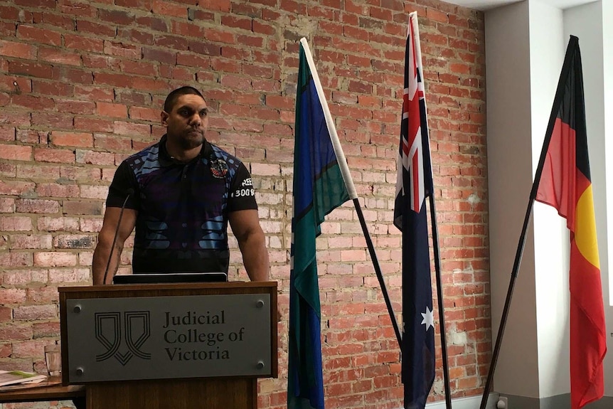 Luke Edwards, speaking to the Judicial College of Victoria