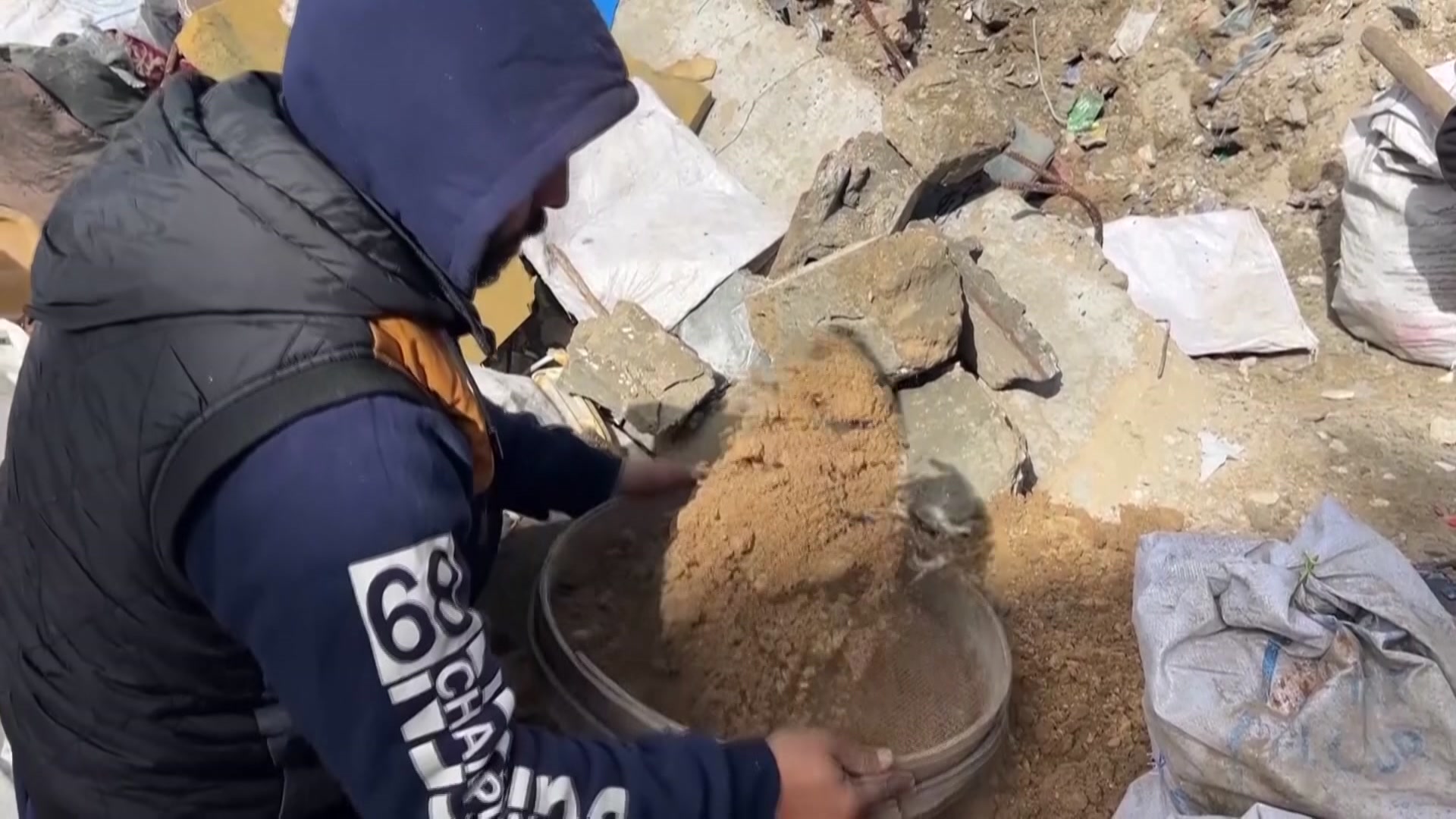 Gaza man finds bones he says are unborn daughter killed in strike