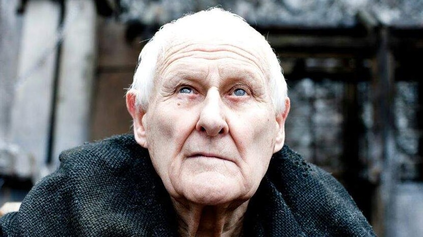 Veteran British character actor Peter Vaughan pictured as his character Maester Aemon in TV series Game of Thrones.