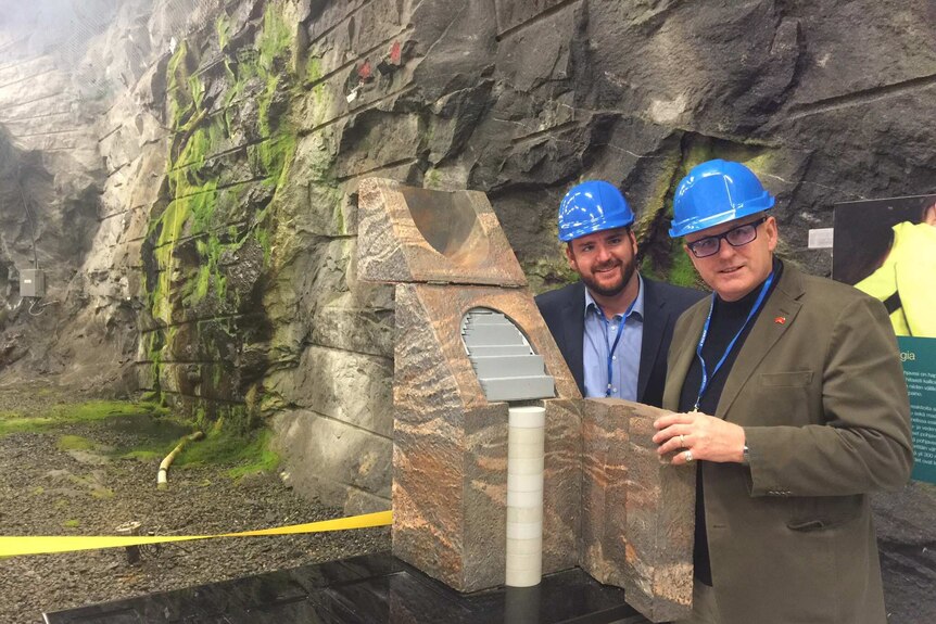 Matt Clemow and Nigel McBride on their nuclear tour in Finland