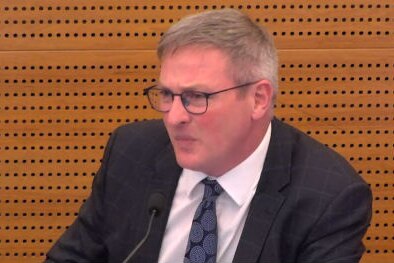 Westpac's Alastair Welsh looking uncomfortable at Banking Royal Commission