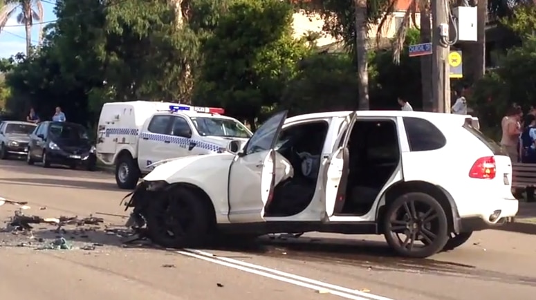 L-plater crashes Porsche Cayenne in Sydney