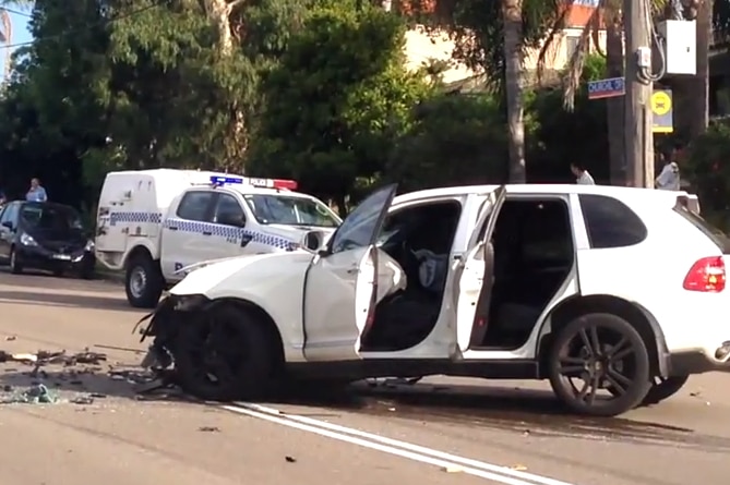 L-plater crashes Porsche Cayenne in Sydney