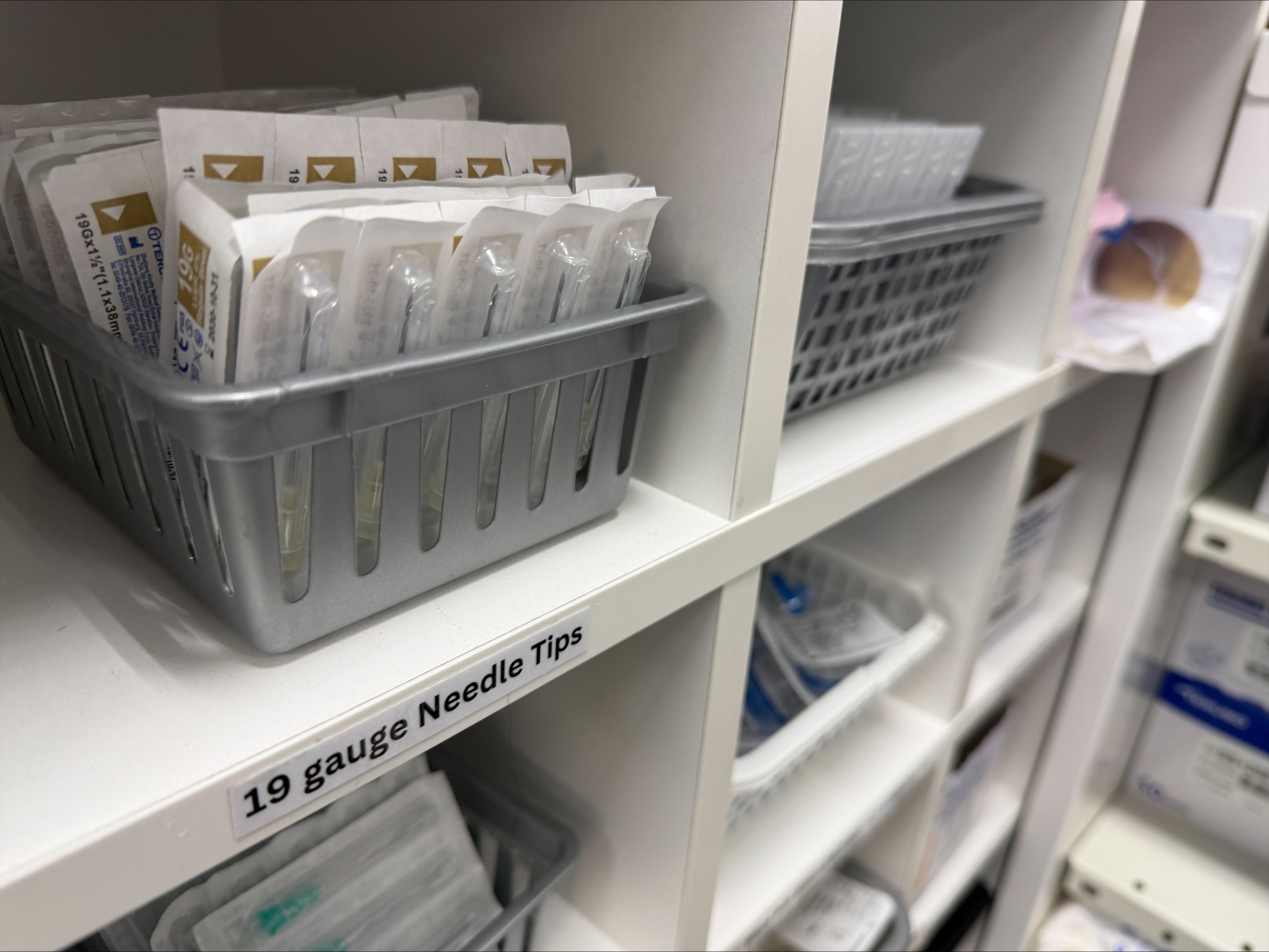 Sterile injecting equiptment in packaging