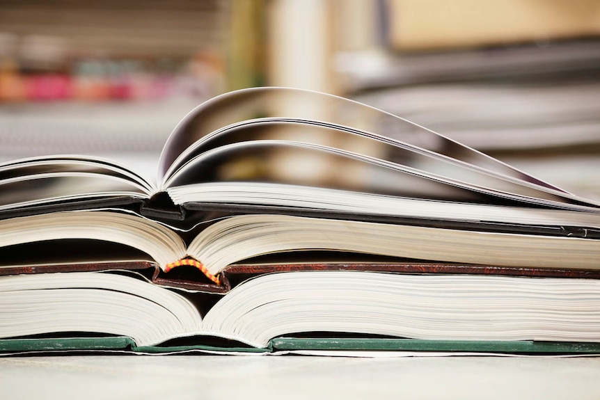 A stack of books