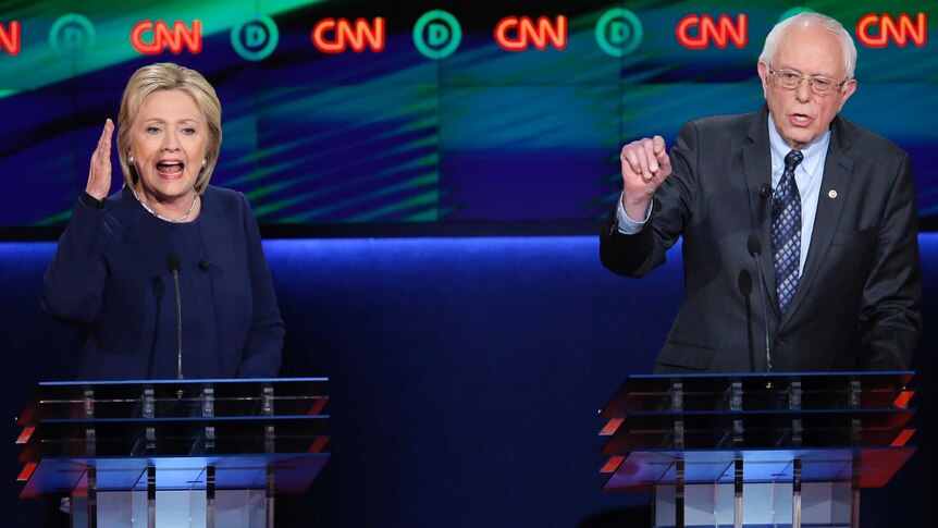 Clinton and Sanders participate in Michigan debate