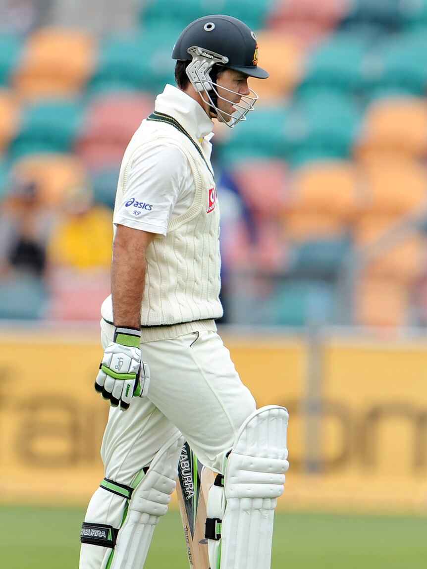 Empty seats at Bellerive Oval offer Ricky Ponting no solace at his home ground.