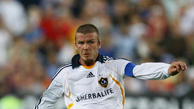 Hot property...some fans say the game's major drawcard was LA Galaxy midfielder David Beckham.