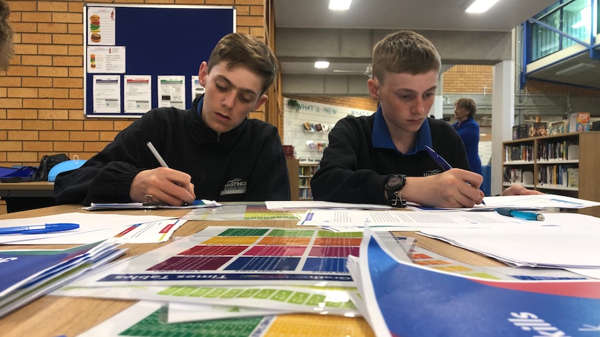 Students in the after school tutoring class