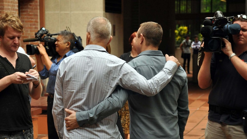 Couple David Mildren (left) and Collin Dubery