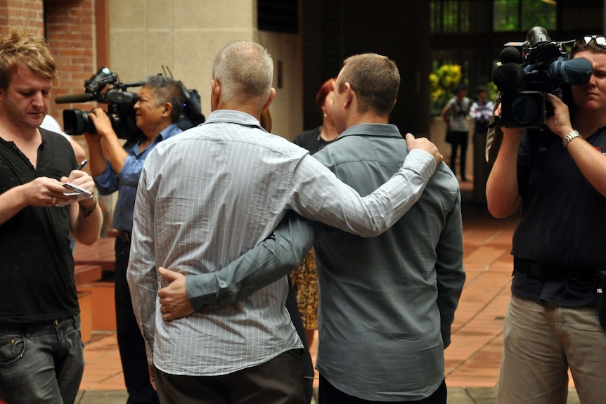 Couple David Mildren (left) and Collin Dubery