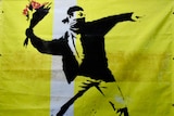 Bansky's "Flower Thrower" is one of his most recognisable works