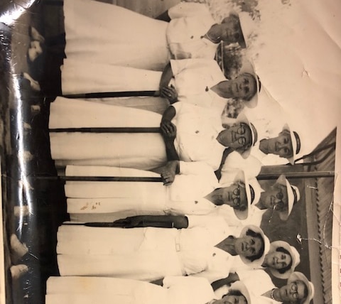 Berri croquet ladies in their playing uniforms, pre-1950s.