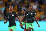 Nigerian players celebrate