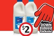 Coles 'down, down' ad for milk