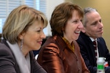 European Union foreign policy chief Catherine Ashton in talks over Iran's nuclear program in Geneva on November 22, 2013