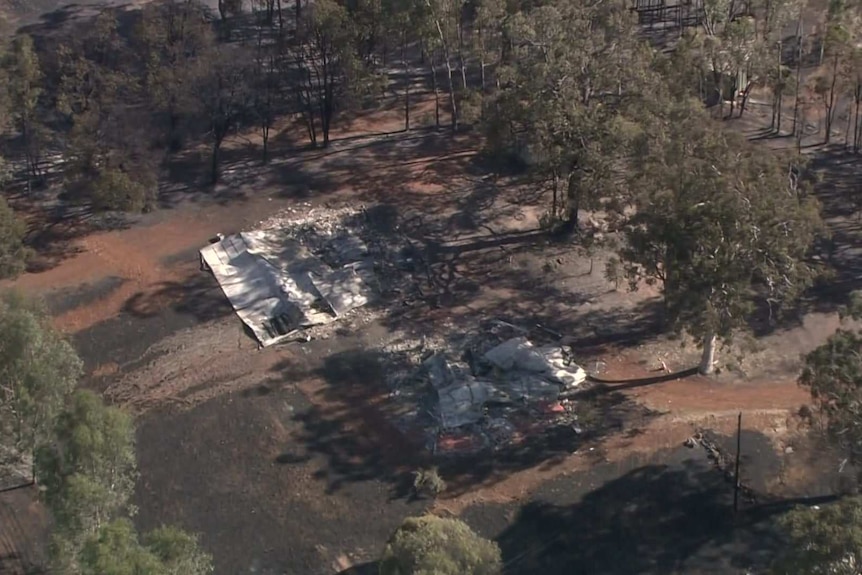 Two properties flattened by a fire