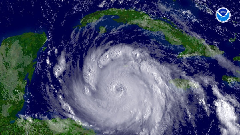 Hurricane Dean from space