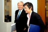 Prime Minister Kevin Rudd (left) and climate change Minister Penny Wong