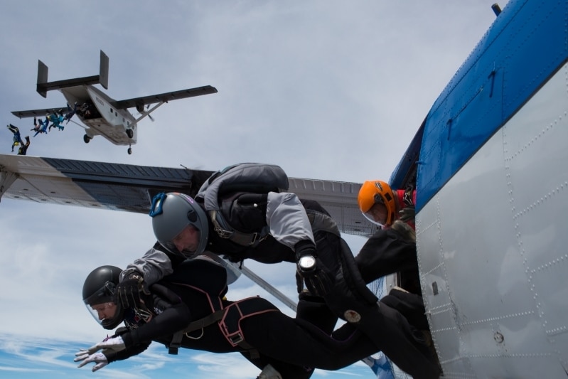 Australian sky diving record