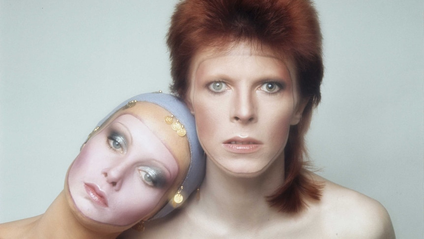 David Bowie and Twiggy