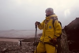 Alison Haynes wearing gear provided by Australian Antarctic Division