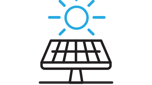 An illustration of a solar panel.