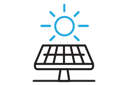 An illustration of a solar panel.