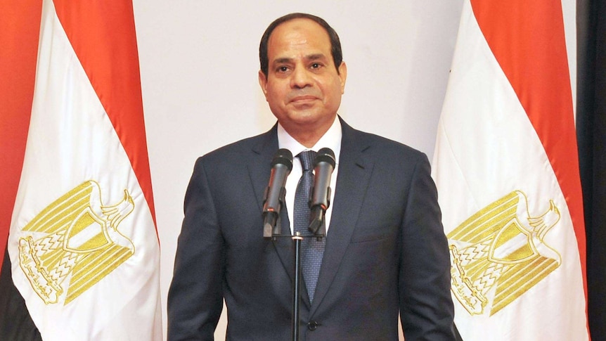 Egypt president Abdel Fattah al-Sisi takes the oath of office.