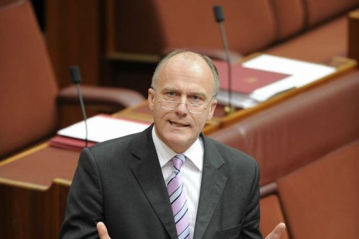 Liberal Senator Eric Abetz speaking in the Senate