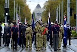 Anzac Day march in Melbourne
