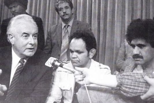 Uncle Ossie Cruse with Gough Whitlam