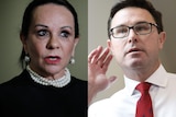 A composite image of Linda Burney and David Littleproud