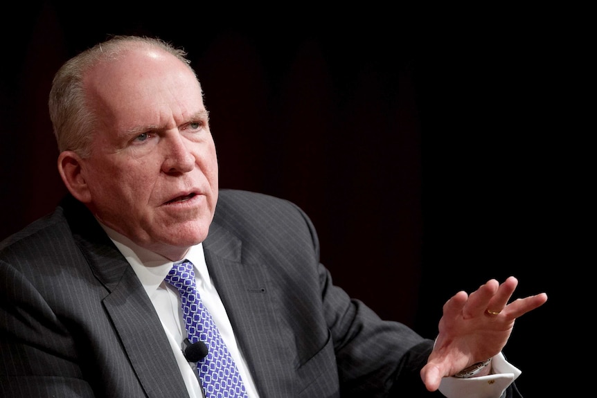 CIA Director John Brennan speaking in April 2015