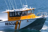 The Shark Bay Volunteer Marine Rescue vessel on the water.