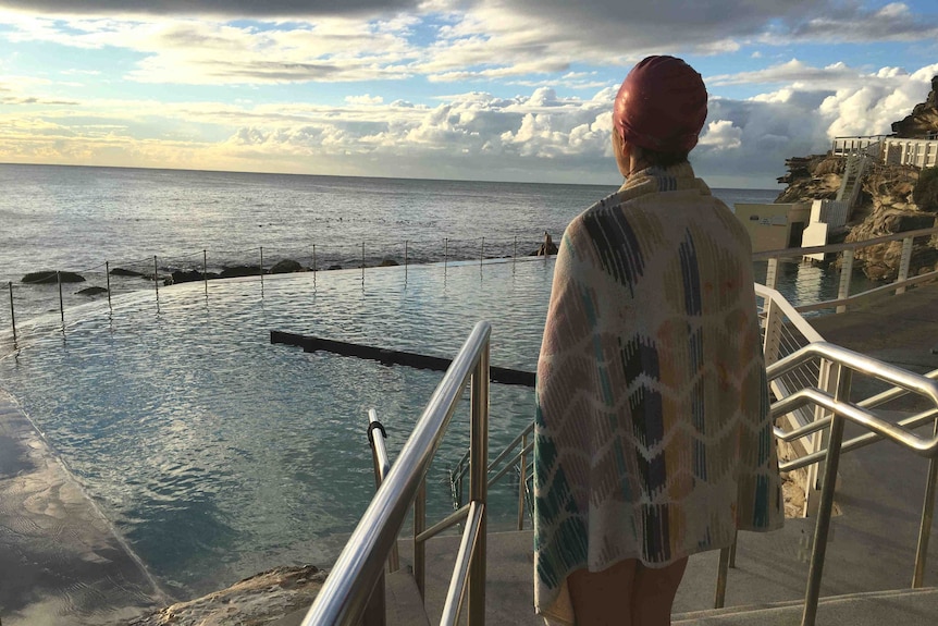 Kylie Burke swims at Bronte Baths ocean pool in Sydney's eastern suburbs every day.